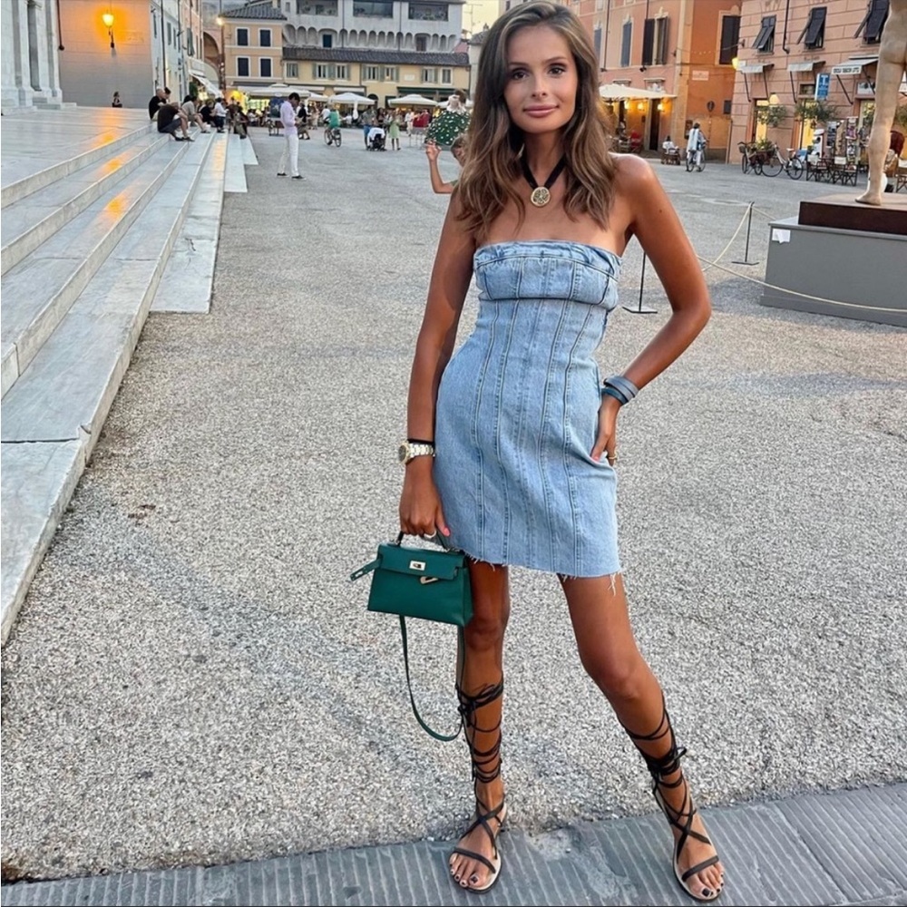 LAST ONE- ZARA NWT DENIM DRESS ๐ - Picture 10 of 15